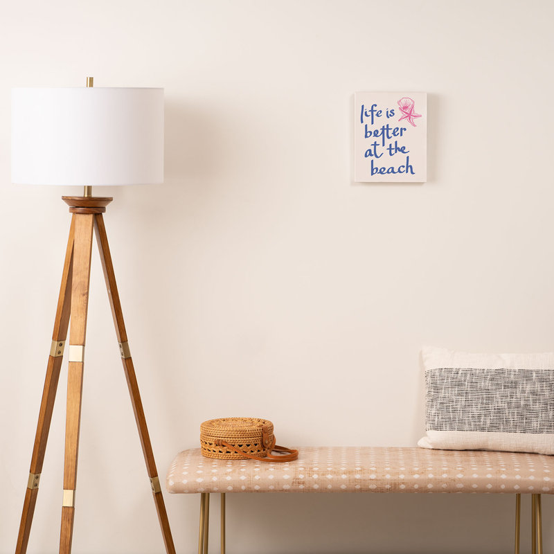 «April Lane Art Life Is Better At The Beach», toile, H 10 po x l 8 po