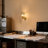 Single Gold Metal Wall Sconce, Wireframe Shade, Versatile Modern-luxe Lighting
