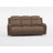 Puaolena 84" Transitional Polished Microfiber Double Reclining Sofa with Soothing Gentle Gliding Motion, Tufted Detail & Convenient Tab Pull Reclining Motion