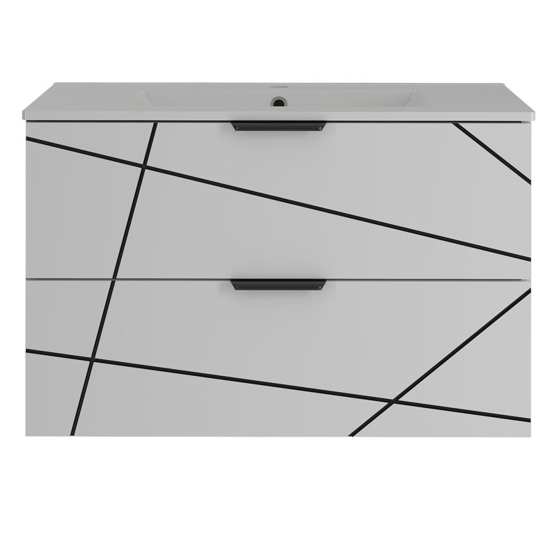 Aree Bathroom Storage, White