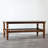 Solid Wood Coffee Table with Two-Tier Storage and Wave-Edge Shelf