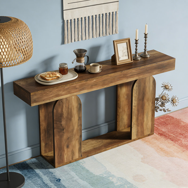 Canapé-lit Rustic Console, Dark Brown