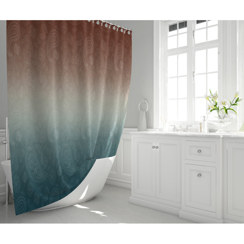 Rideau de douche simple Ombre, H 72 po x l 70 po