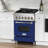 ZLINE 24 In. 2.8 Cu. Ft. Legacy Dual Fuel Range with 4 Burner Gas Cooktop and Electric Convection Oven-1792117620