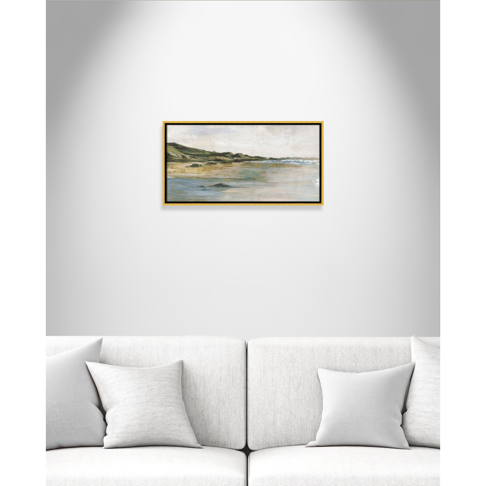 Cordoba "Tide's Edge" Print, 13.5" H x 25.5" W, Gold