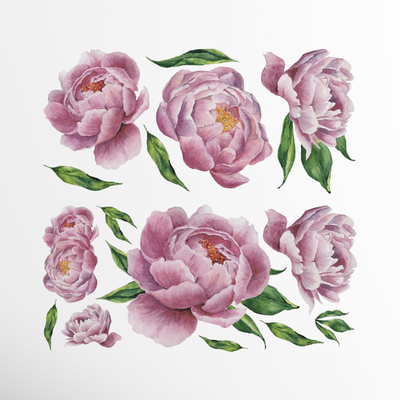 Adhésif décoratif pivoine Avendano