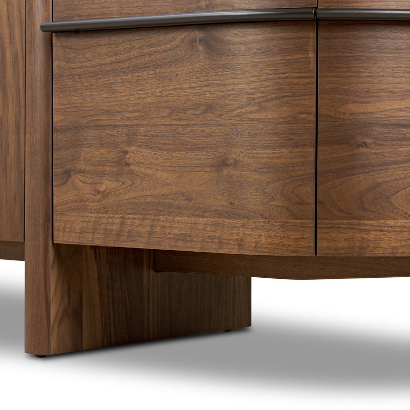Theo Sideboard-Dark Brown Walnut Veneer