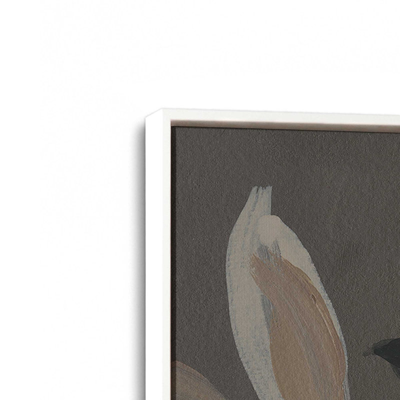 «Midnight Petal Dance», ensemble de 2 impressions sur toile, H 13 po x l 18 po, Blanc opaque