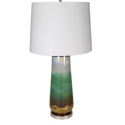 Lampe de table en verre D16x30 "
