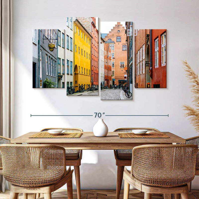 Sireci Street In Copenhagen, 42" H x 68" W