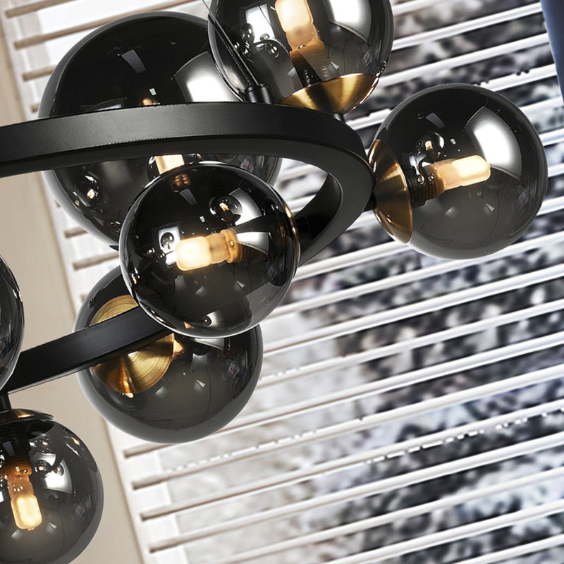 14 - Light Black Unique/Statement Pendant