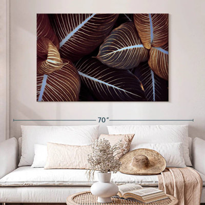 Harnek Brown Tropical Leaves