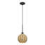 Mini-luminaire suspendu en bronze 1 lumière Summervine-132211283