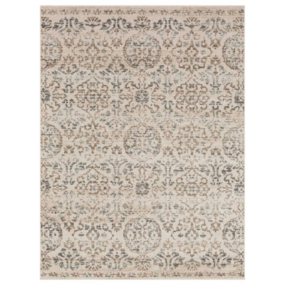 Tapis gris Bungalow Rose Ingleby