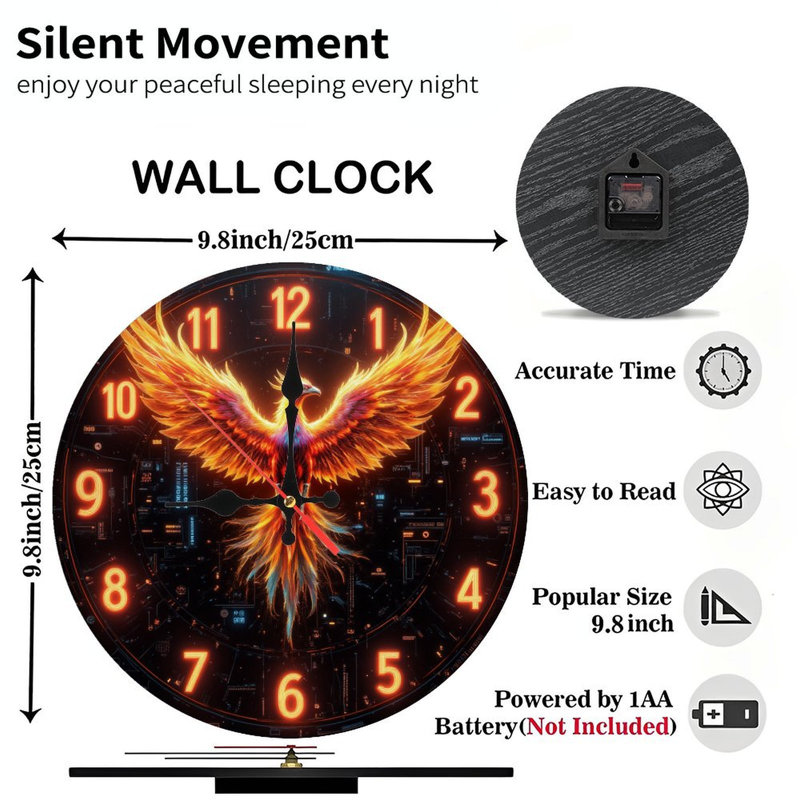 Horloge murale Phoenix