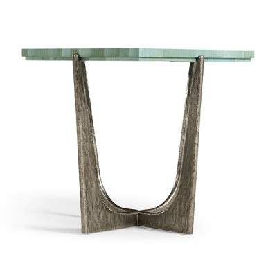 Water Seaglass Martini Table