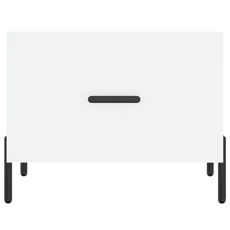 Aytes Four Leg Coffee Table with Storage, White