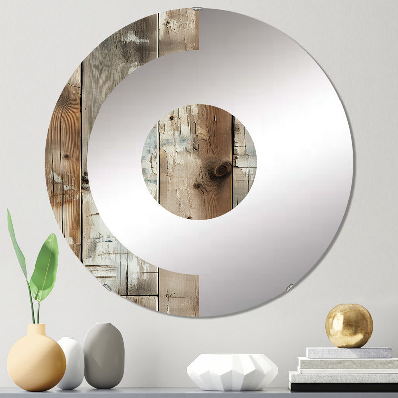 Miroir mural Rustic Farmhouse, 31,4 po x 31,4 po