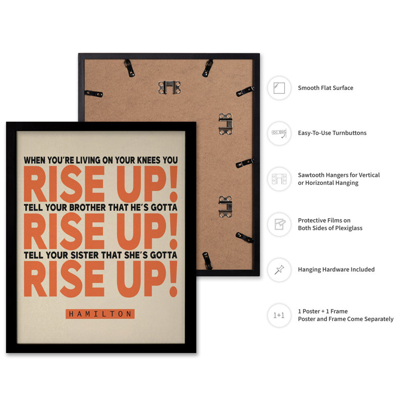Rise Up, 24"H x 32"W, Poster, Black Framed