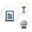 Sorbus 3 Pieces Metal Hexagon Floating Shelves Set, White-180527189
