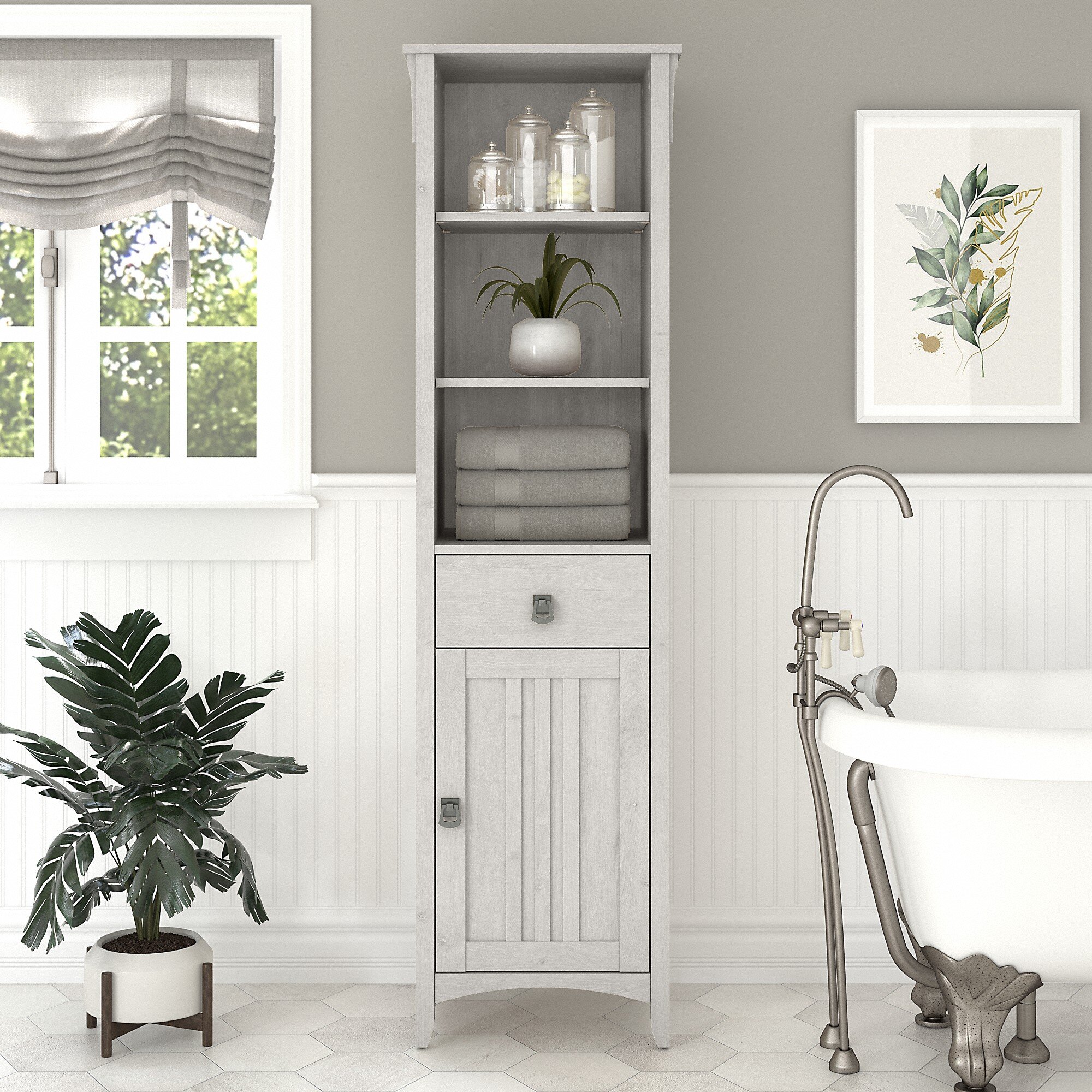 Lark Manor Pernell Freestanding Bathroom Cabinet & Reviews | Wayfair