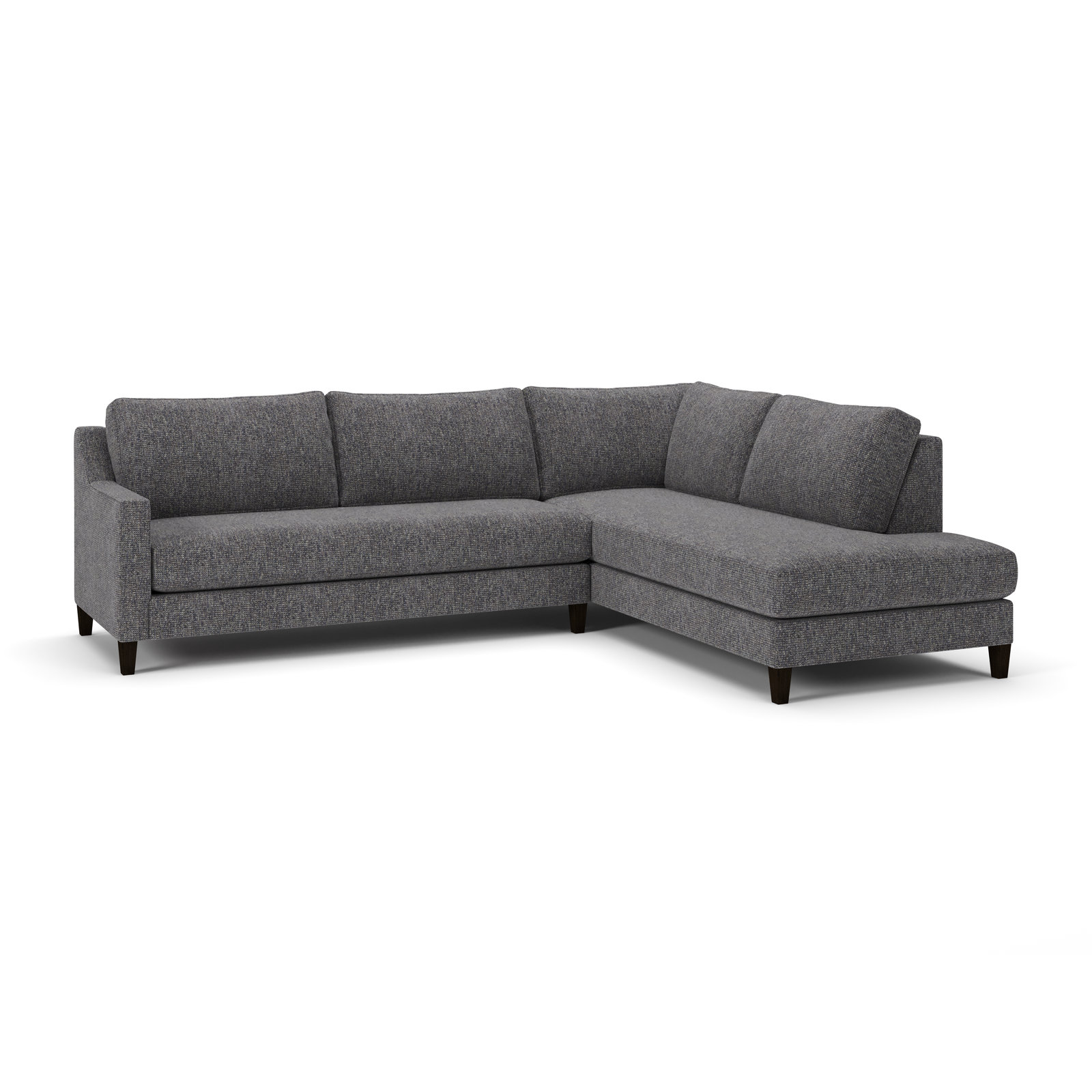 Marlowe Chaise Sectional, Valet Carbon, Right Hand Facing