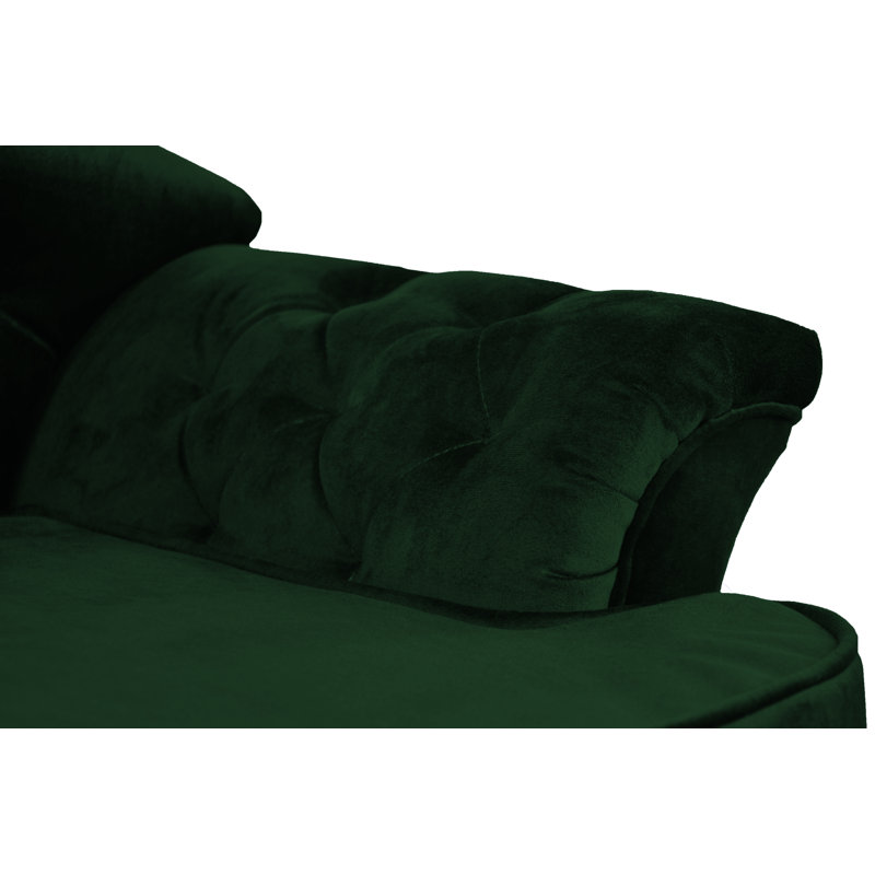 Debose Orthopedic Polyester Pet Bed, Dark Green