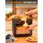 Four grille-pain à air comprimé 12L avec fonctions de convection, de cuisson, de gril, de gril et de réchauffement, cuiseur multi-comptoir en acier inoxydable pour les petites cuisines