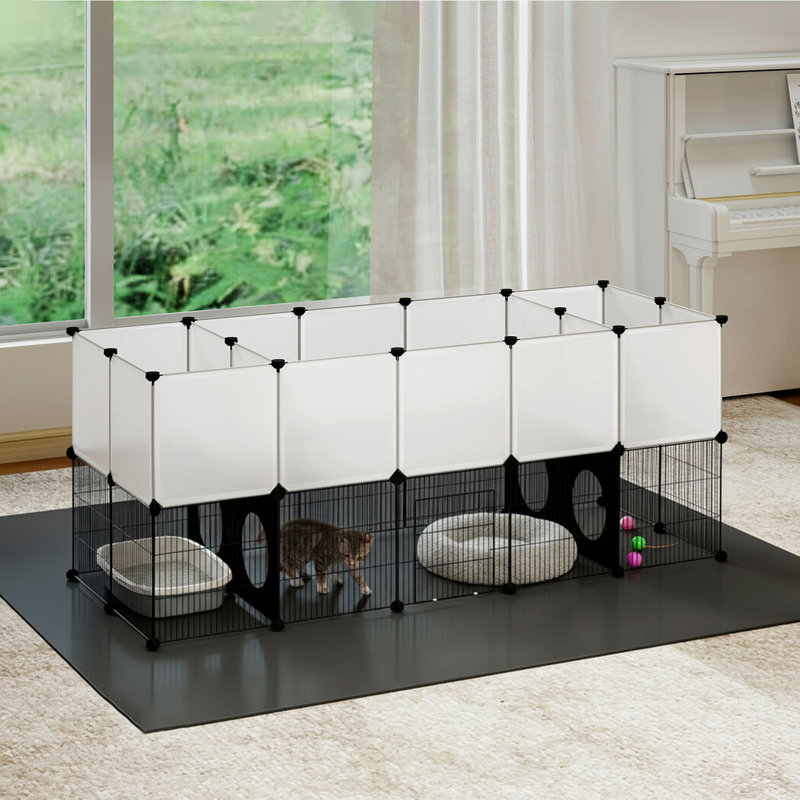 Small Animal Playpen Pet Fence Rabbit Puppy Bunny Cat Expandable Exercise Pen   