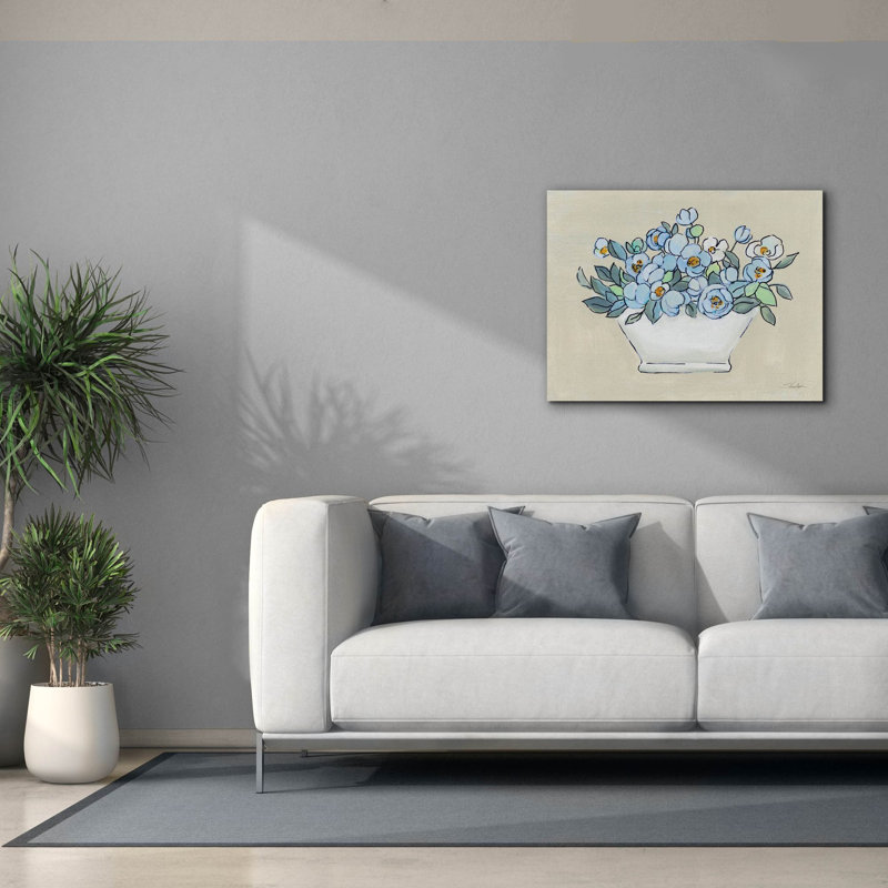 "Epic Graffiti" Floral Tub 2 "par Silvia Vassileva, art mural sur toile, 34 po x 26 po, H 26 po x l 34 po