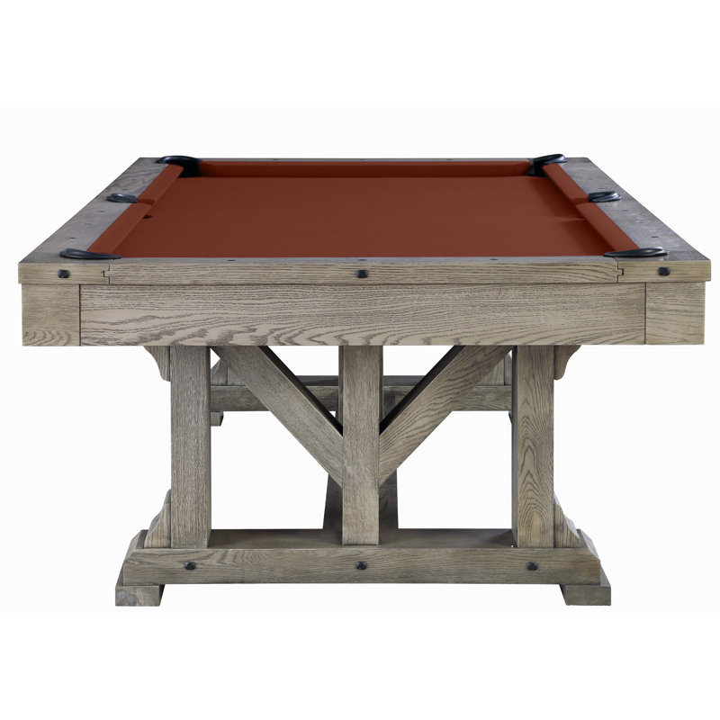 Cross Creek Slate Pool Table with Professional Installation Included, 8', Brick, Yes