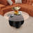 31.5" Round Glass Coffee Table With Wood Base  For Living Room-2028826440-2028826442