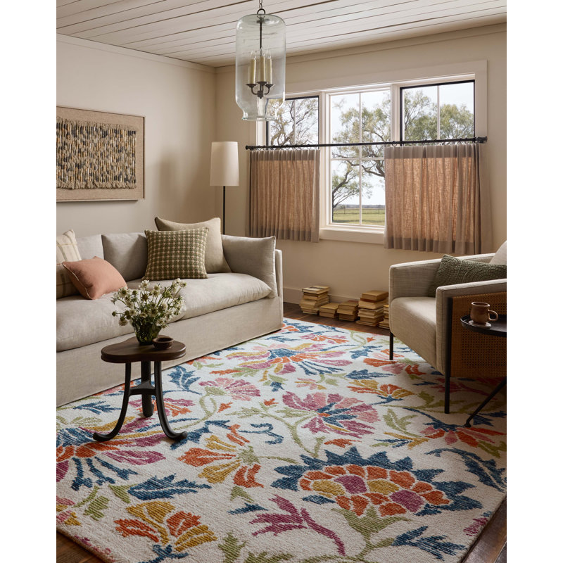 Tapis ivoire / multicolore Loloi Tilly, Rectangle 2 pi 3 po x 3 pi 9 po