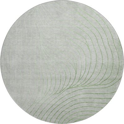 Premium Machine Washable Mayfield AMF2107 Swirls Rug