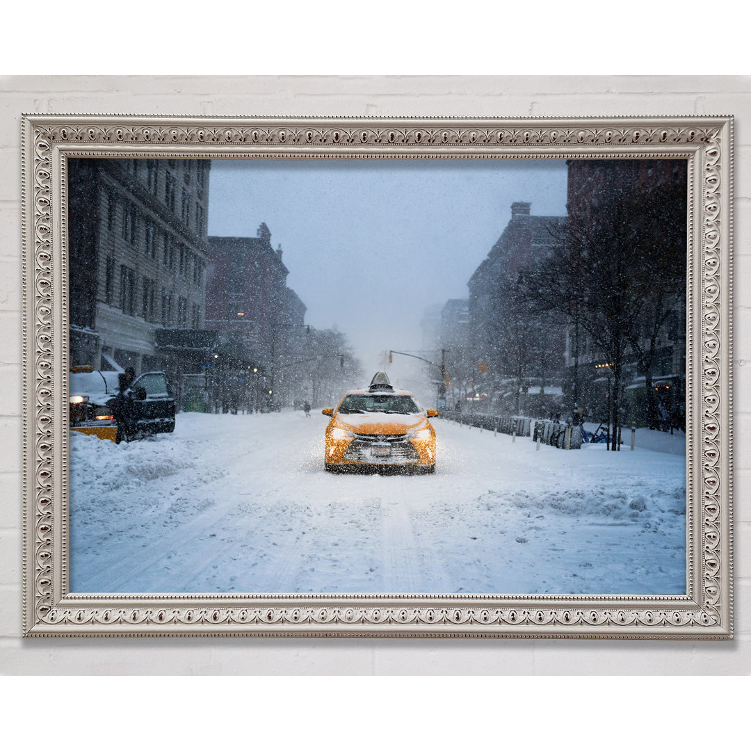 Yellow Cab In The Snow - Druck