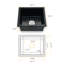Évier de cuisine à cuve simple encastrable en quartz 18,11 po L-107731903