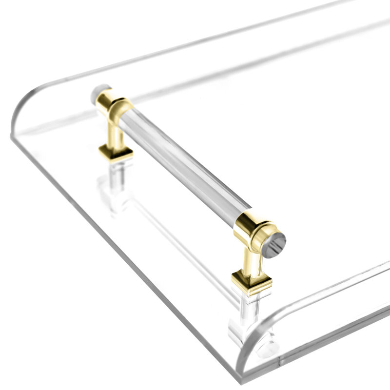 Freestanding Clear Acrylic Bathtub Caddy Tray