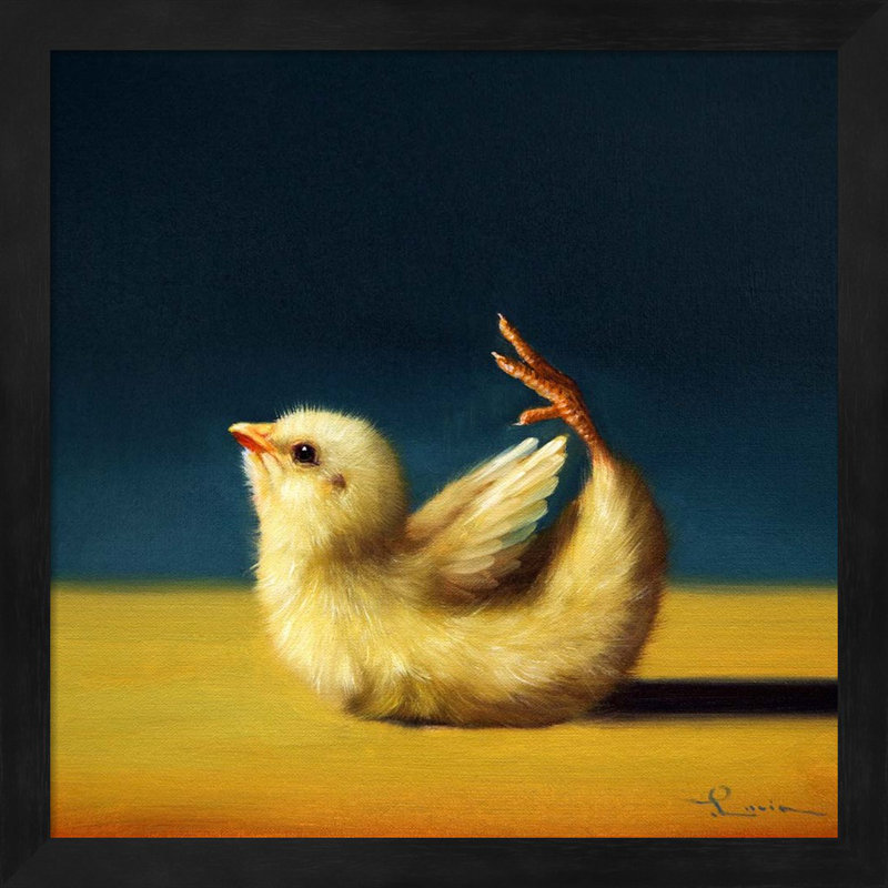 «Yoga Chick Bow Pose and Lotus Head Head» par Lucia Heffernan - ensemble de 2 impressions encadrées
