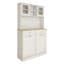 67.7 Inches Tall Kitchen Storage Cabinet With Trash Can