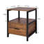 Table de chevet 1 tiroir en fer Kempst-2059601546