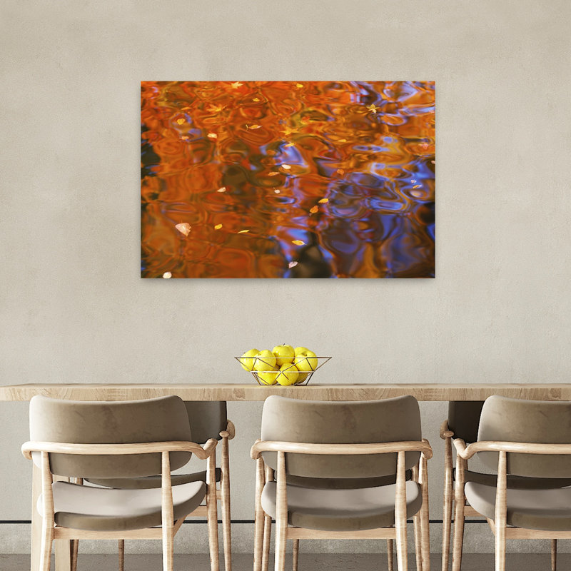 Rippled pattern on water surface Sacramento California USA 1 Piece Wrapped Canvas Wall Art, 91.44 cm H x 60.96 cm W