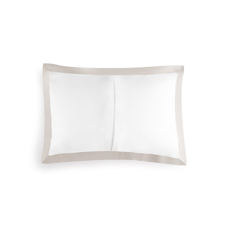 Pillowcase Set, Queen, White;Stone
