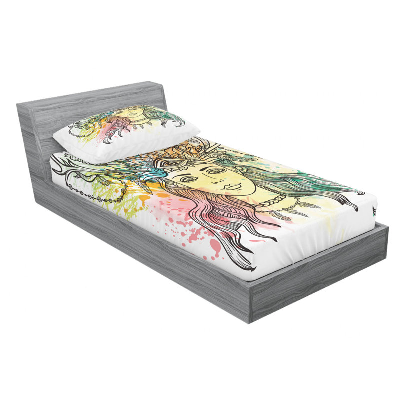 Microfiber Sheet Set, Twin Sheet Set with Fitted Sheet