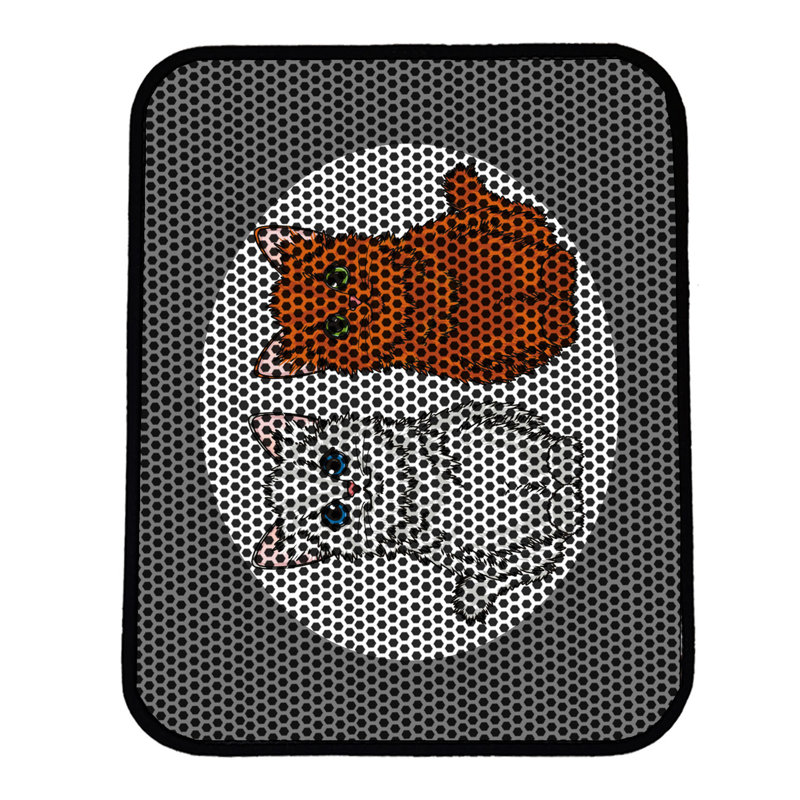 Tapis pour litière de qualité supérieure, 18 po x 24 po | 50% PVC / 50% polyester, lavable à la machine et passer l'aspirateur | Conception durable et facile à nettoyer pour les propriétaires d'animaux de compagnie | Protégez vos planchers des dégâts de la litière