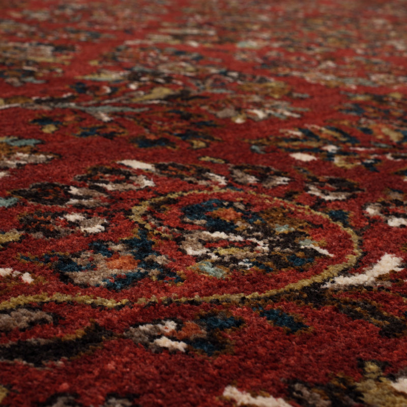 Gray Rectangular Stain-Resistant Synthetic Area Rug