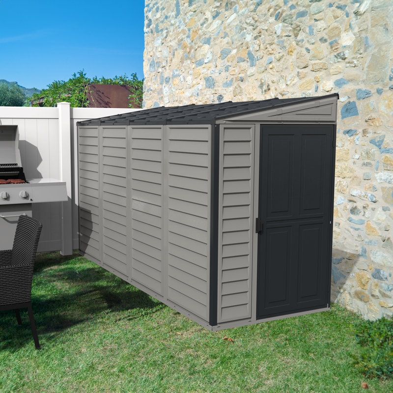 4 ft. W x 10 ft. D Plastic Storage Shed