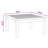 vidaXL Garden Table Brown Solid Teak wood