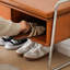 Banc rembourré brun