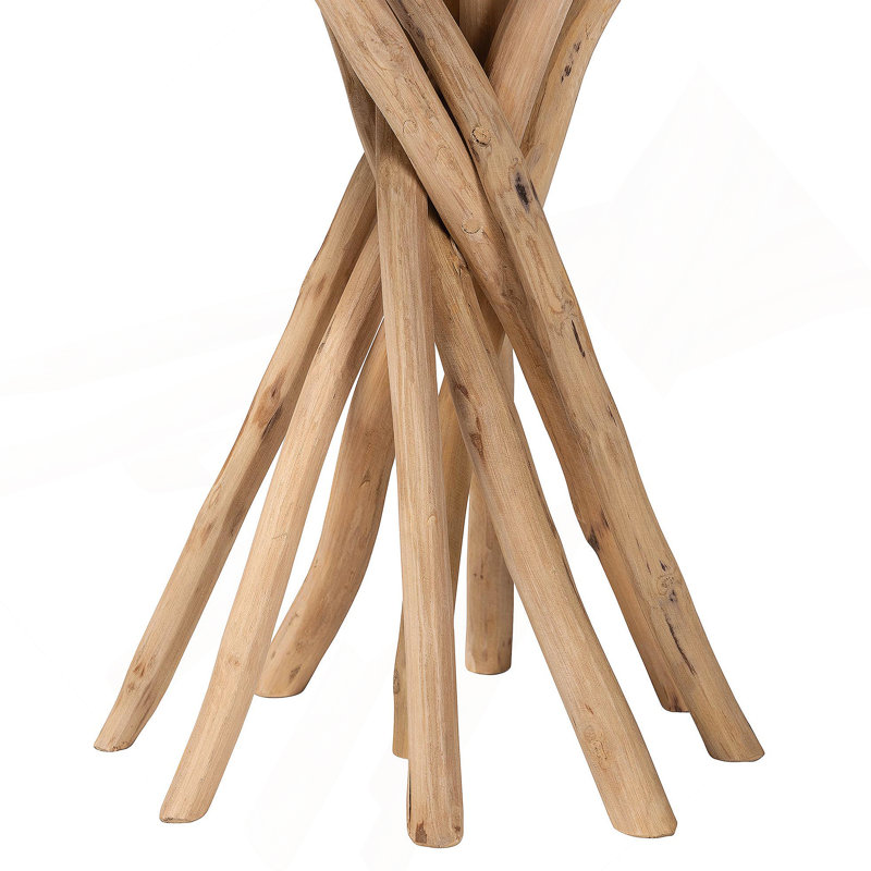 Table de bout en teck naturel