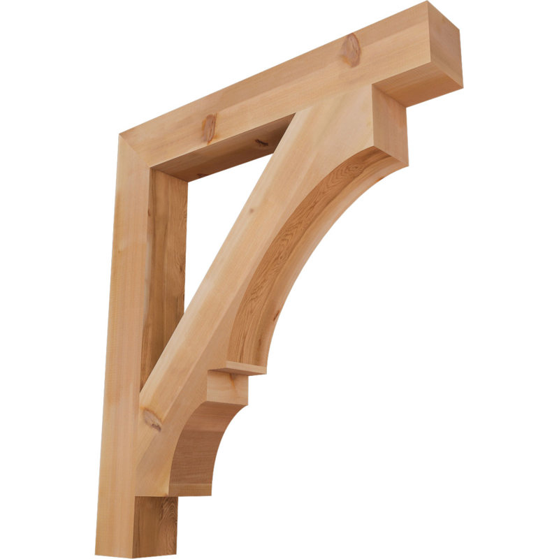 Support de bloc Balboa, L 5 1/2 po x P 42 po x H 48 po, Cèdre rouge de l'Ouest lisse